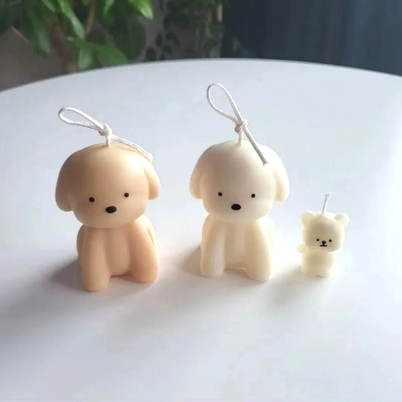 Candle Making Kit - 3D Puppy Scented Candle Silicone Mold