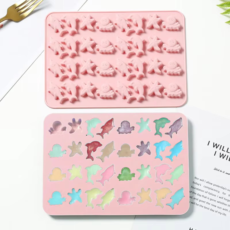 Candle Making Factory - Seabed Creature Chocolate Silicone Mold Dolphin