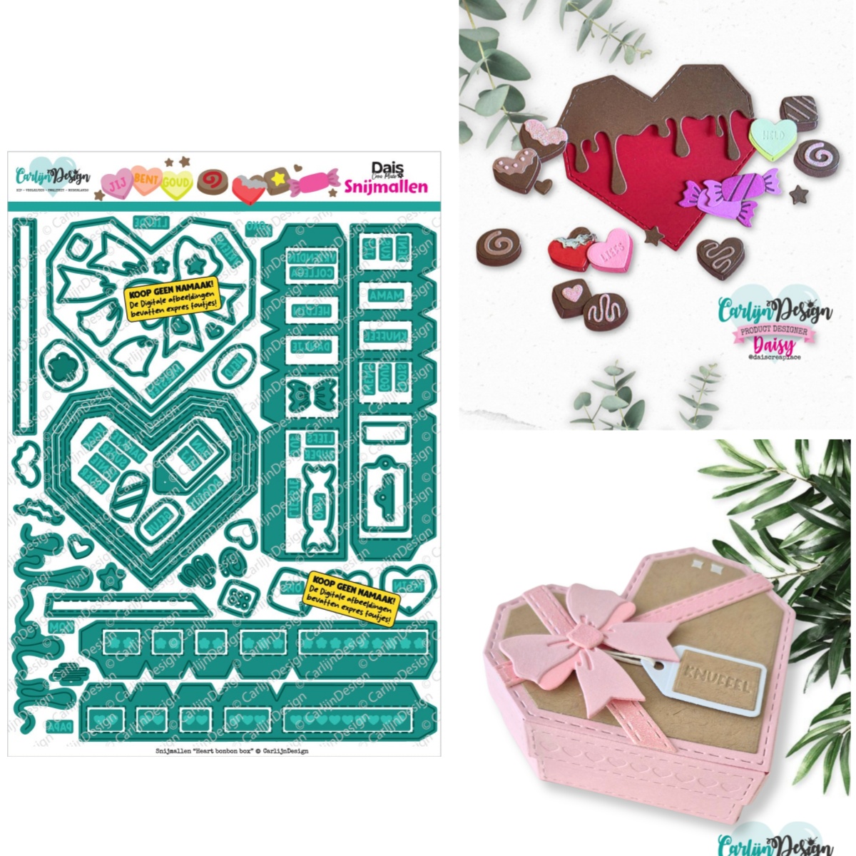 Candle Making And Perfume - Heart Bonbon Box Unicorn Choco Cadeau