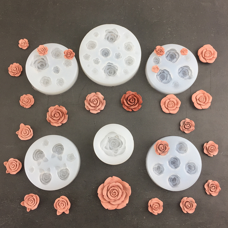 3D Rose Flower Shape Leaf Sili - Candle Making Supplies ulasan dan harga