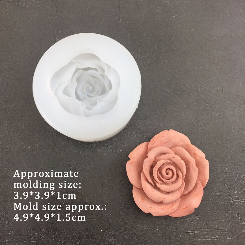3D Rose Flower Shape Leaf Sili - Candle Making Supplies ulasan dan harga