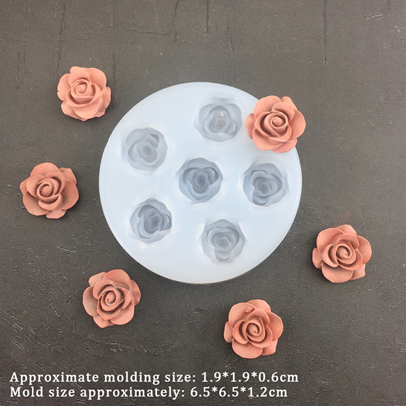 3D Rose Flower Shape Leaf Sili - Candle Making Supplies ulasan dan harga