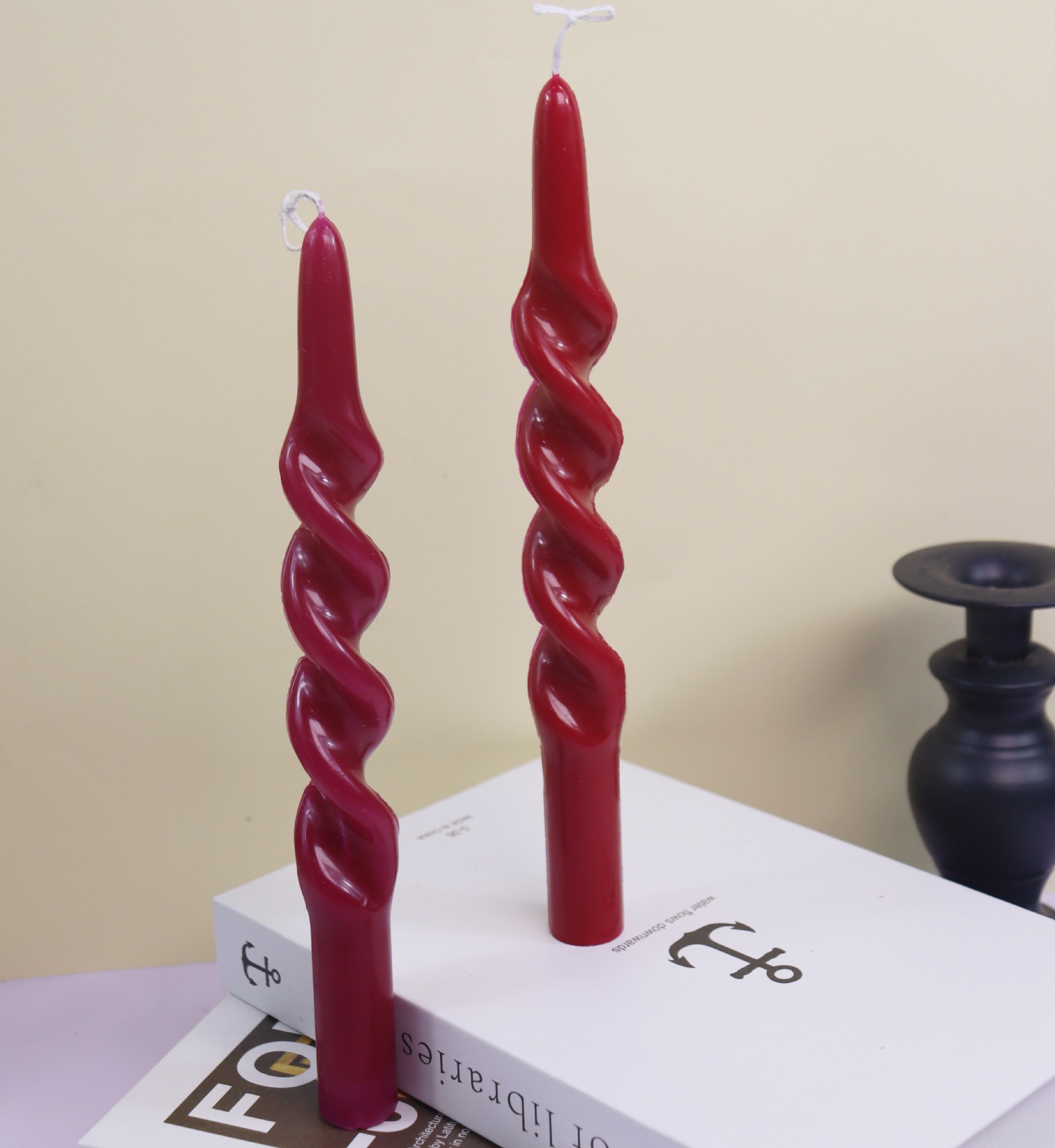 Twisted Stripe Column Acrylic  - Candle Making Kit ulasan dan harga