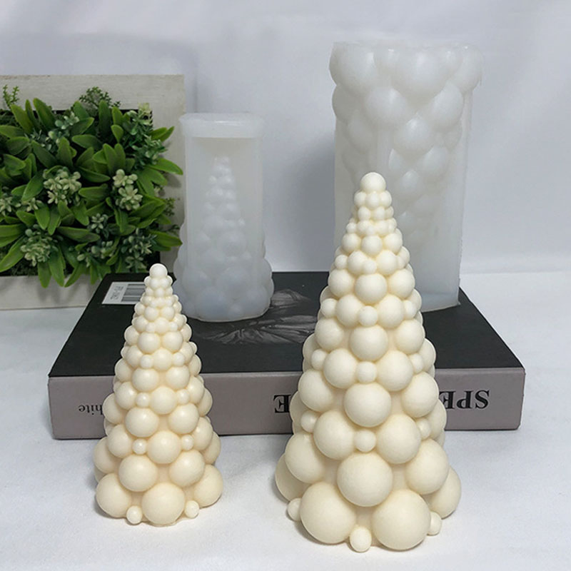 3D Bubble Christmas Tree Silic - Candle Making Kit ulasan dan harga