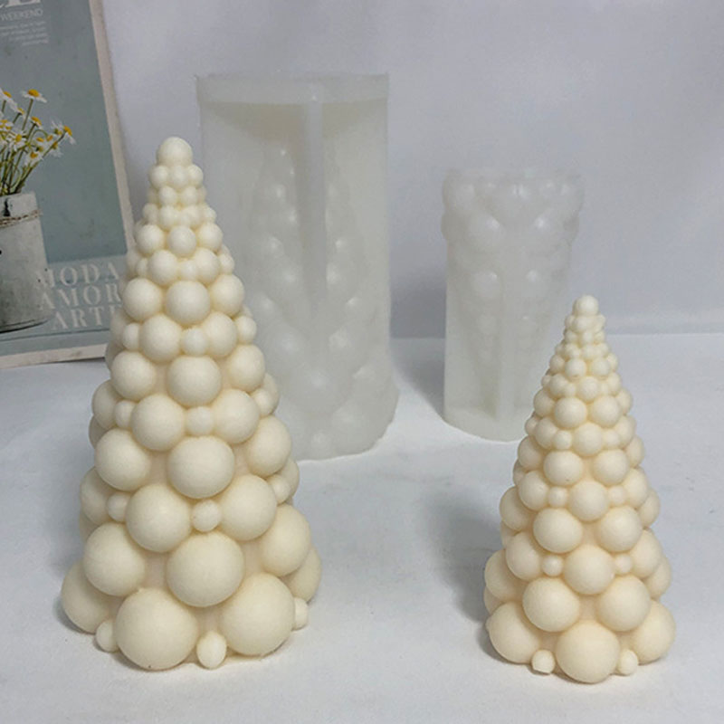 3D Bubble Christmas Tree Silic - Candle Making Kit ulasan dan harga
