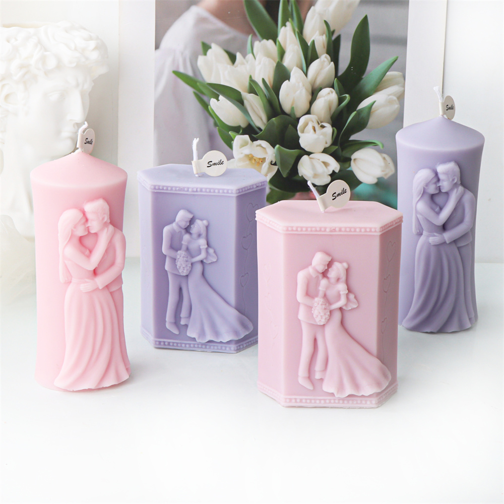 Man and Woman Pillar Silicone  - Candle Making Kit ulasan dan harga