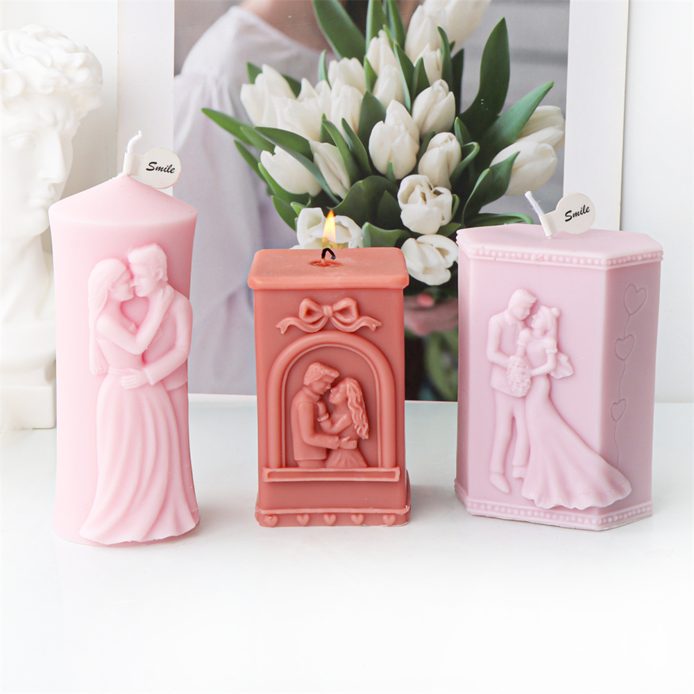 Man and Woman Pillar Silicone  - Candle Making Kit ulasan dan harga