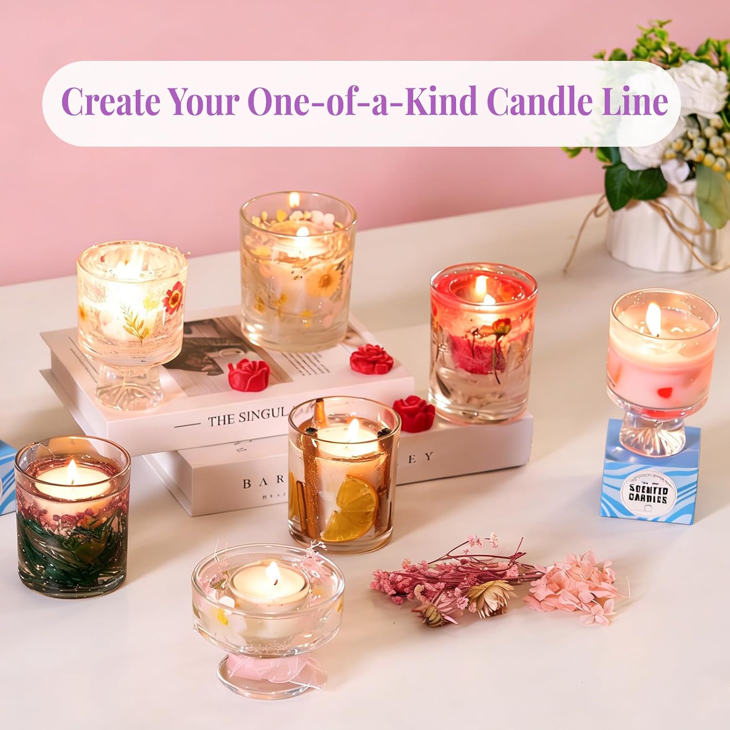 2-in-1 Soy & Jelly Wax DIY Can - Candle Making Kit For Beginners ulasan dan harga