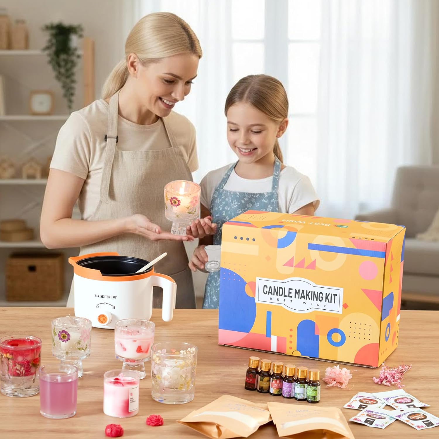 2-in-1 Soy & Jelly Wax DIY Can - Candle Making Kit For Beginners ulasan dan harga