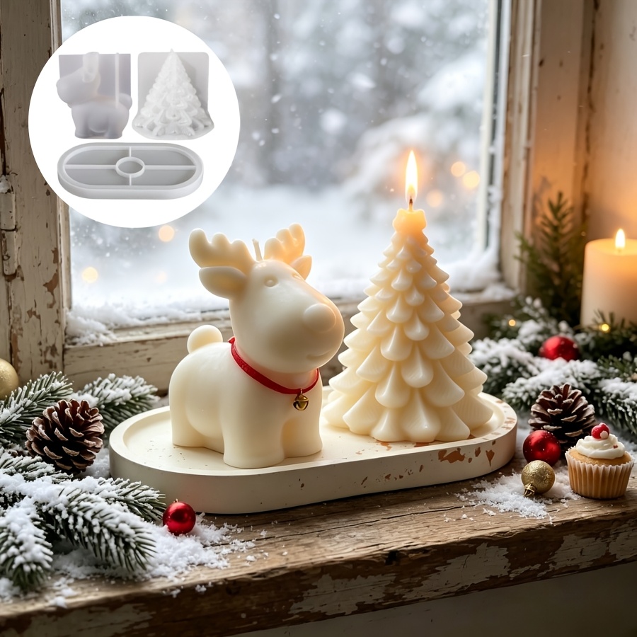 Clay Silicone Mold 3pcs Set: C - Candle Making Kit ulasan dan harga