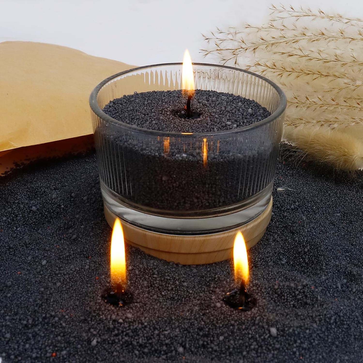 Black Candle Sand with Wick, 2 - Candle Making Ingredients ulasan dan harga