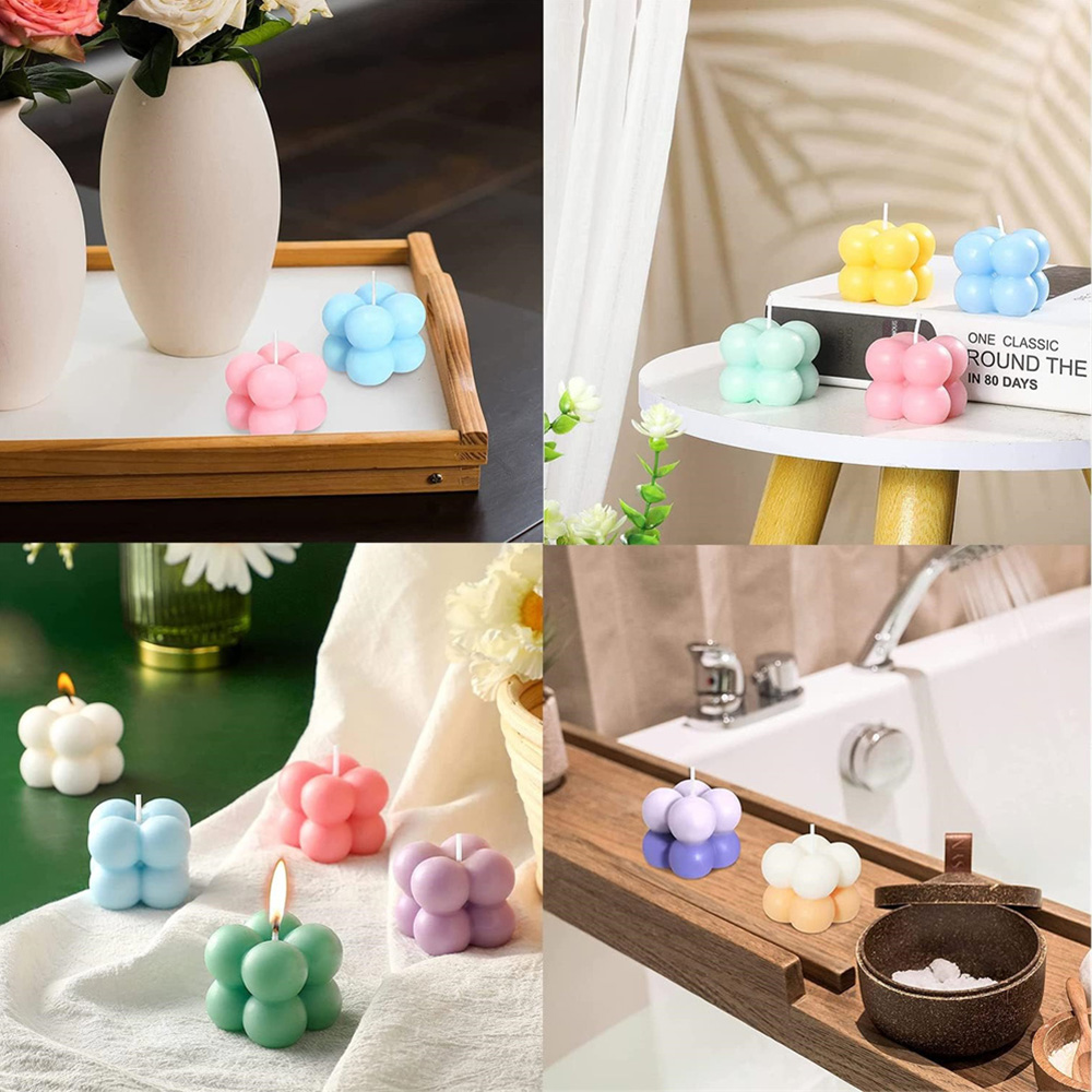 3D Bubble Cube Silicone Candle - Candle Making Kit ulasan dan harga